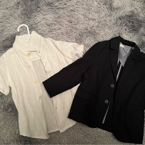 Toddler blazer and linen shirt- worn once. Size 3T